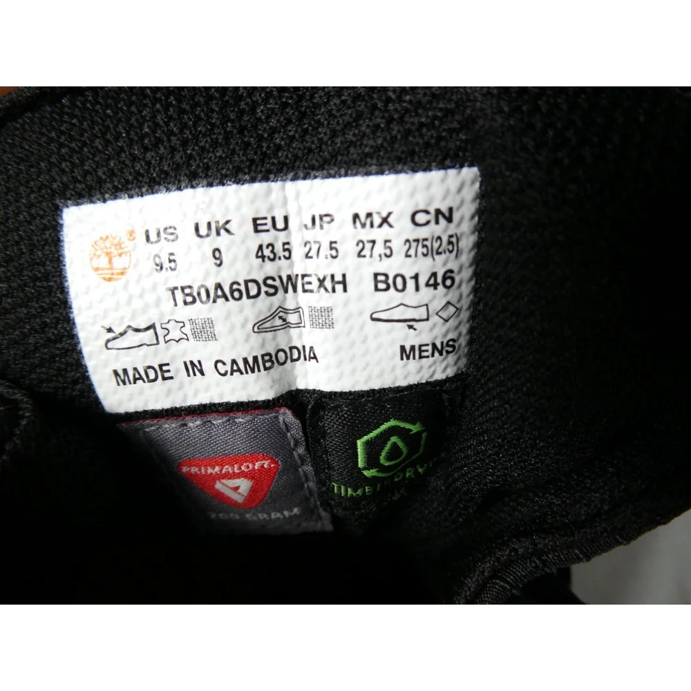 Timberland CNSTNT:‎ DVLPMNT Waterproof – Black & Mint - M 9.5/W 11